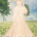 ふんわりドレスと麦わら帽子